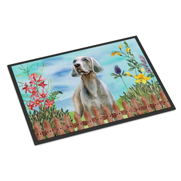 Carolines Treasures Weimaraner Spring Indoor or Outdoor Mat - 24 x 36 in. CK1236JMAT - main